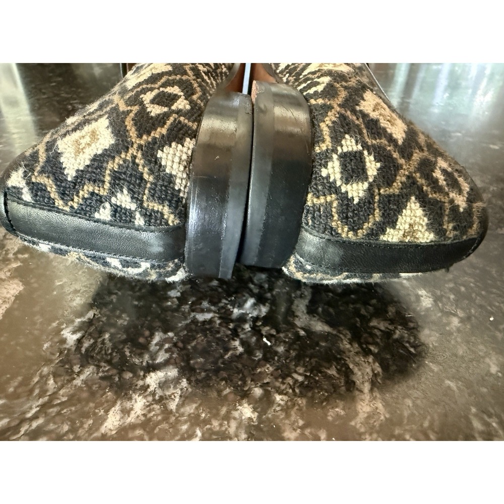 Stubbs & Wootton Palm Beach Needlepoint Loafers Slippers Geometric Women 9.5 - Picture 12 of 16